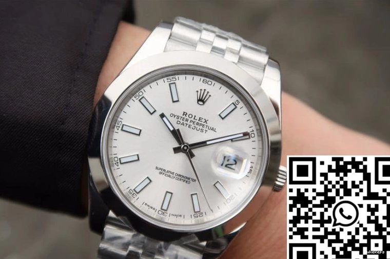 White EW 116200 Factory Rolex Dial 41mm Datejust 0409